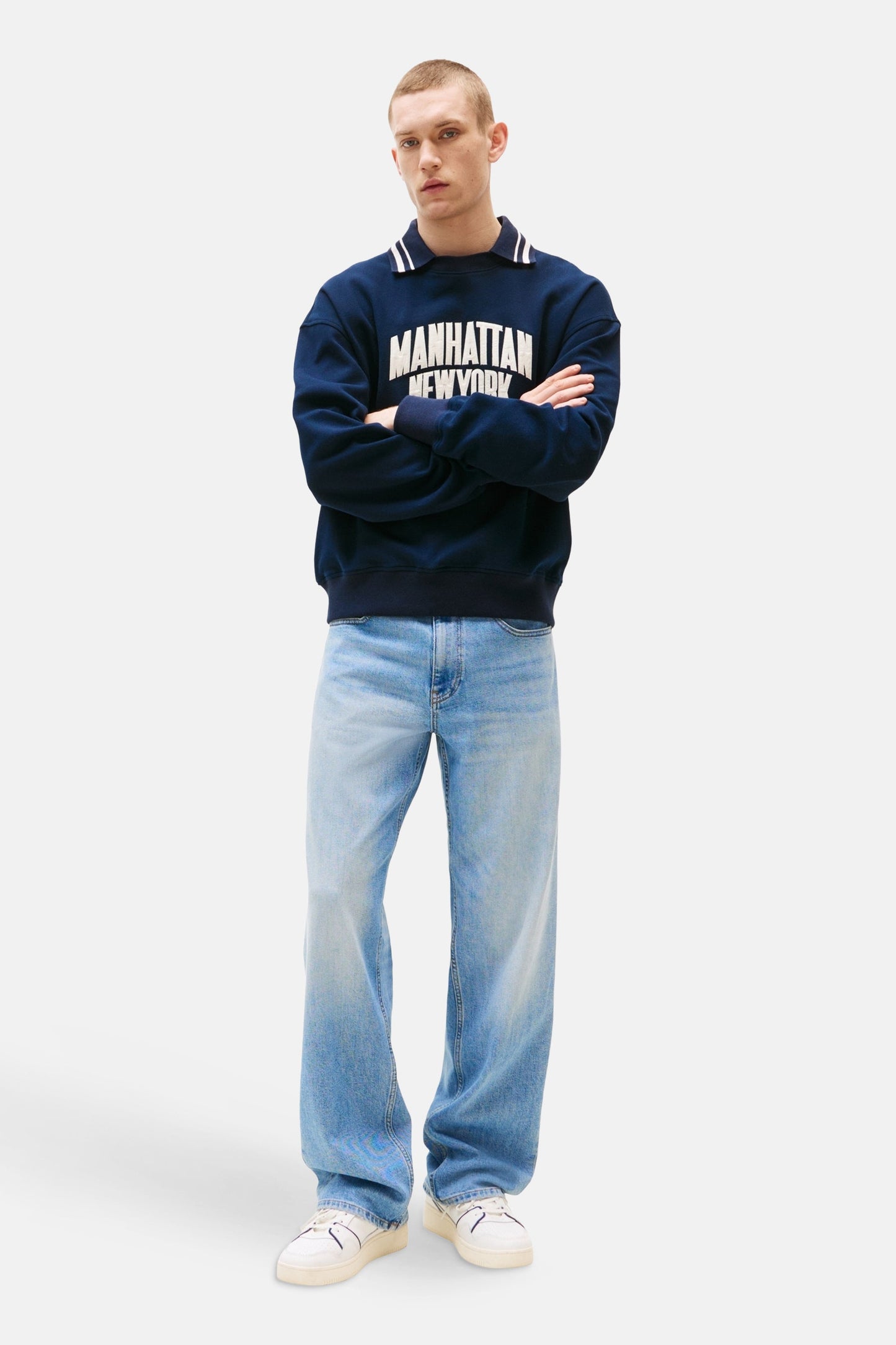 Strak gesneden lichtblauwe denim jeans - TOMMY JEANS