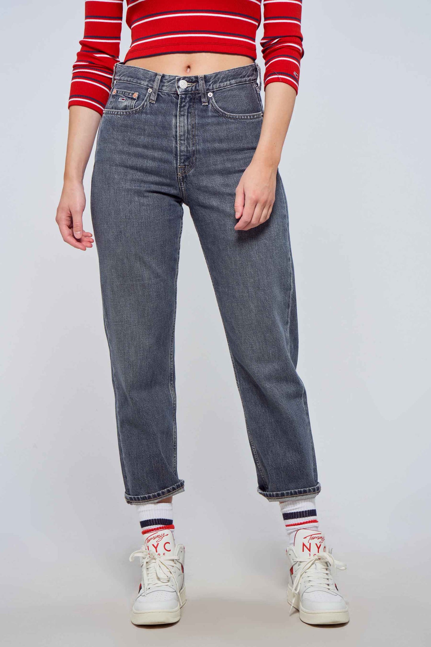 Rechtdoor Jeans - Midden Grijze Denim