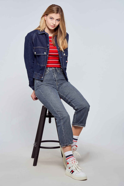 Rechtdoor Jeans - Midden Grijze Denim