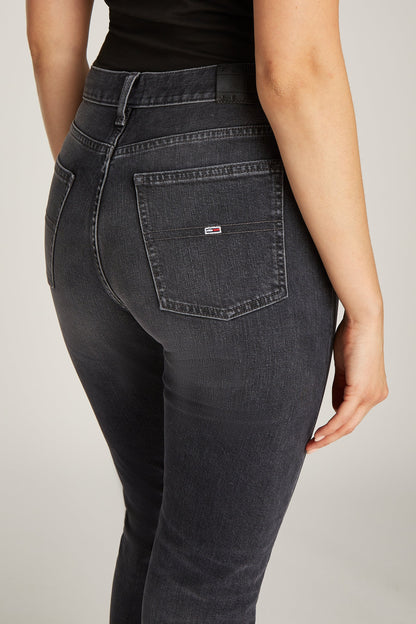 Izzie - Donkergrijze Denim