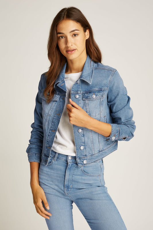Lichtblauwe Denim Jeansjack