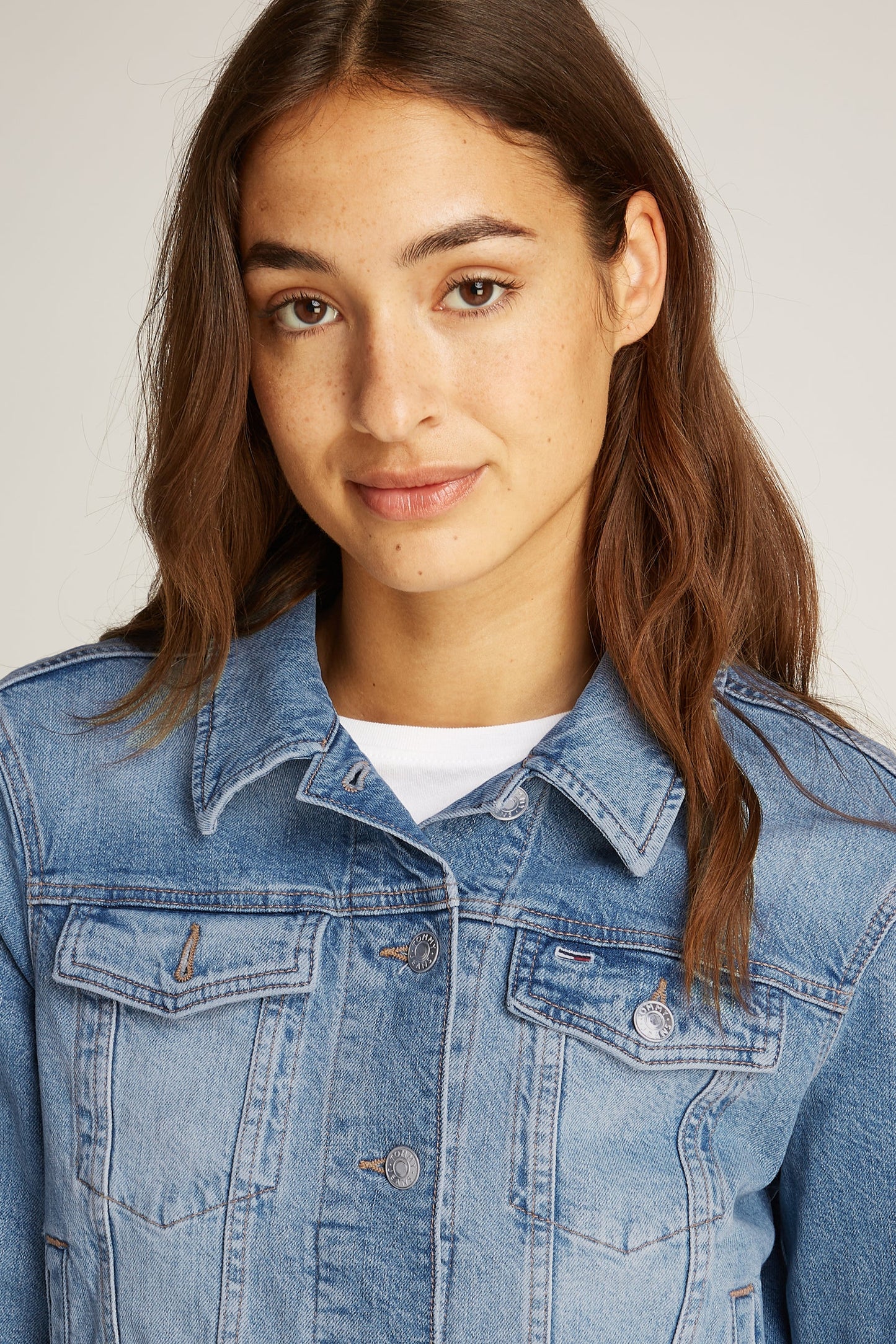 Lichtblauwe Denim Jeansjack