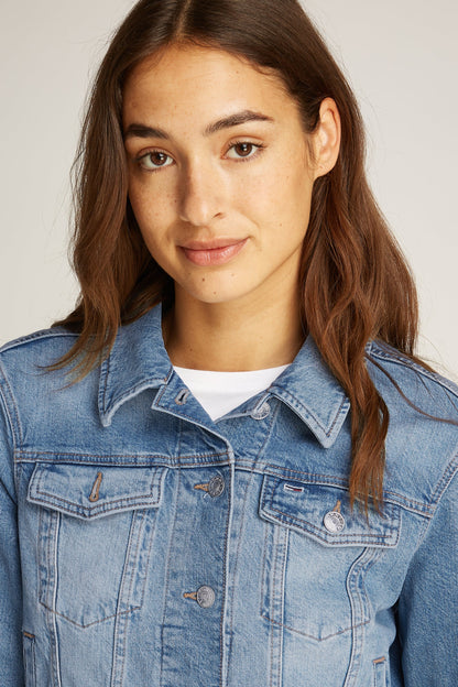 Lichtblauwe Denim Jeansjack