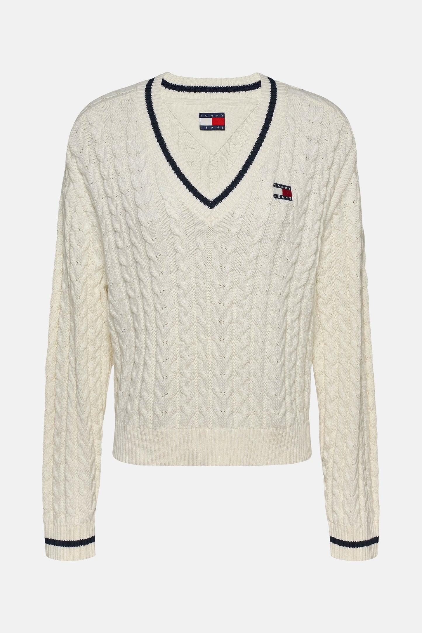 Witte V-hals Trui