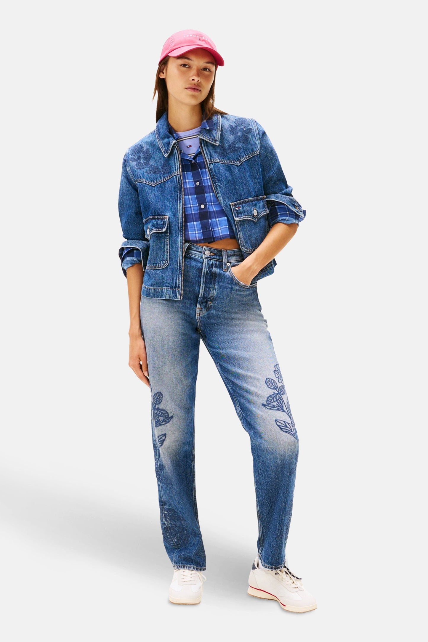 Jeansjas donkerblauwe denim - TOMMY JEANS