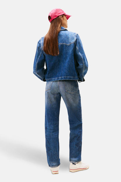 Jeansjas donkerblauwe denim - TOMMY JEANS