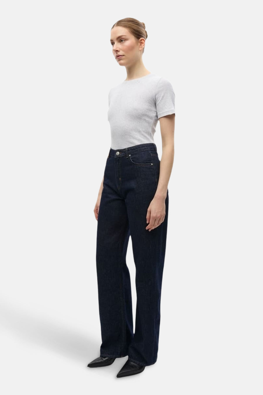 BREE - Donkerblauwe Denim Jeans