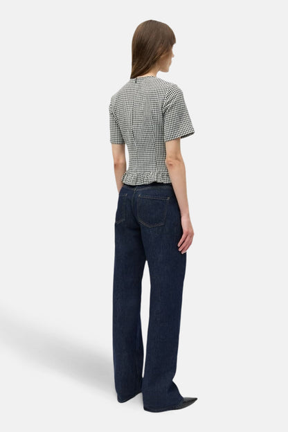 Blouse met korte mouwen - wit