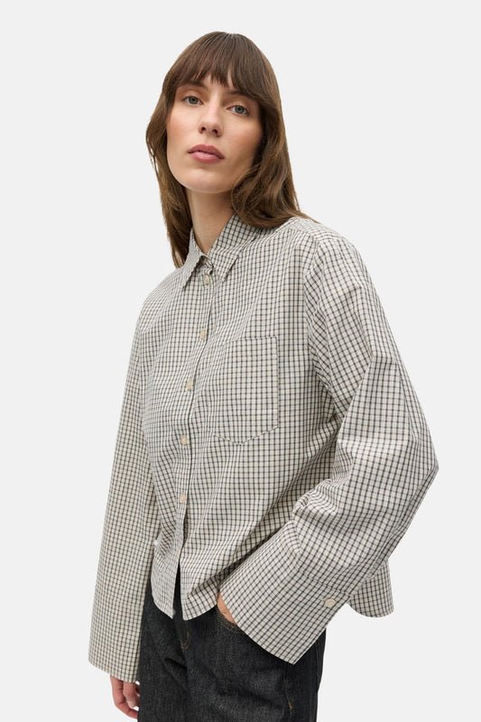 Hemd met lange mouwen - beige