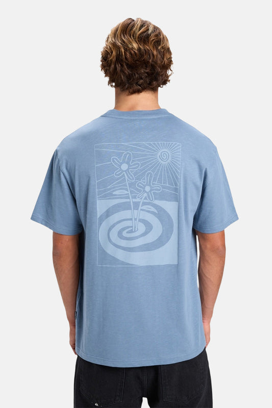 Quiksilver Blauw T-shirt met Korte Mouwen