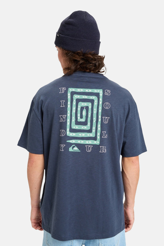 Quiksilver Blauw Korte Mouwen T-shirt