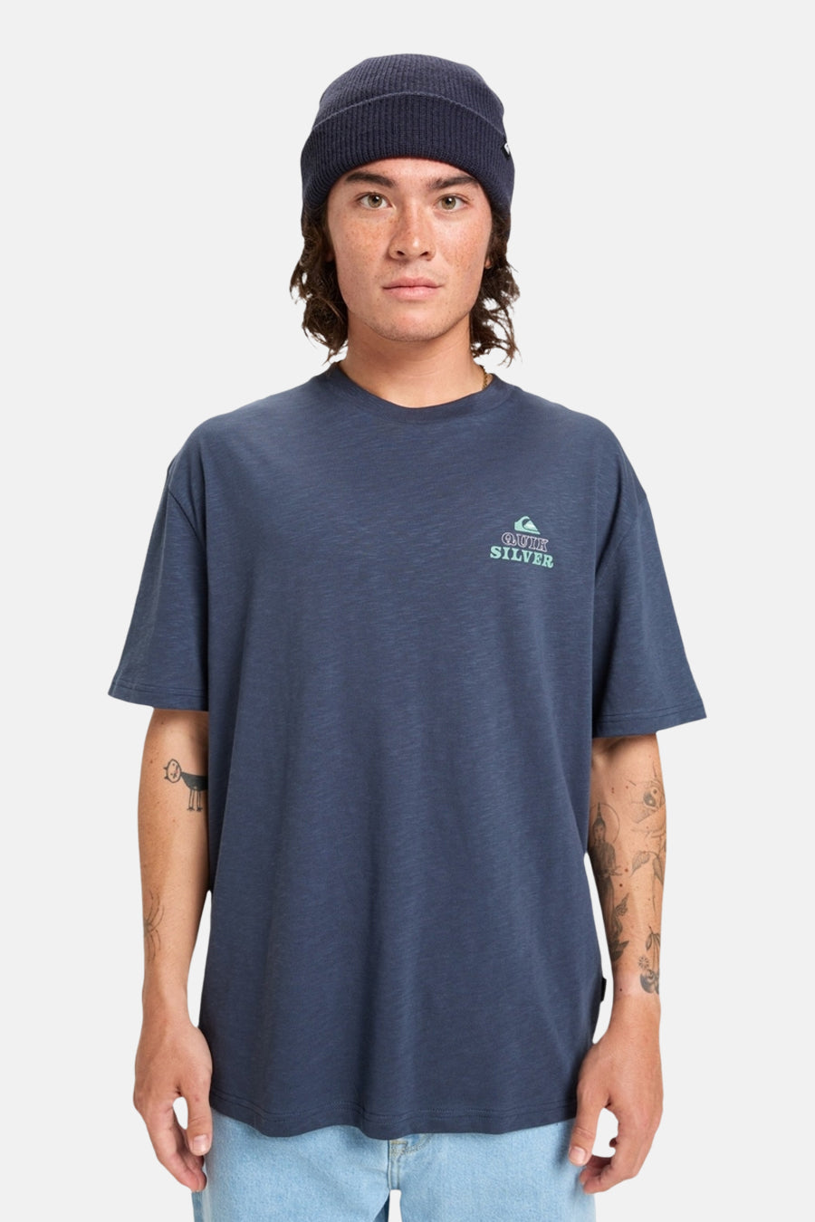 Quiksilver Blauw Korte Mouwen T-shirt