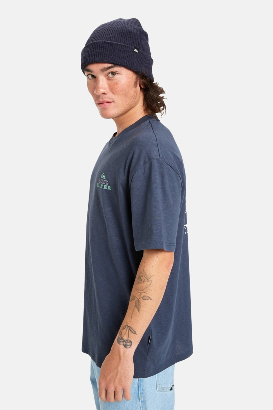 Quiksilver Blauw Korte Mouwen T-shirt
