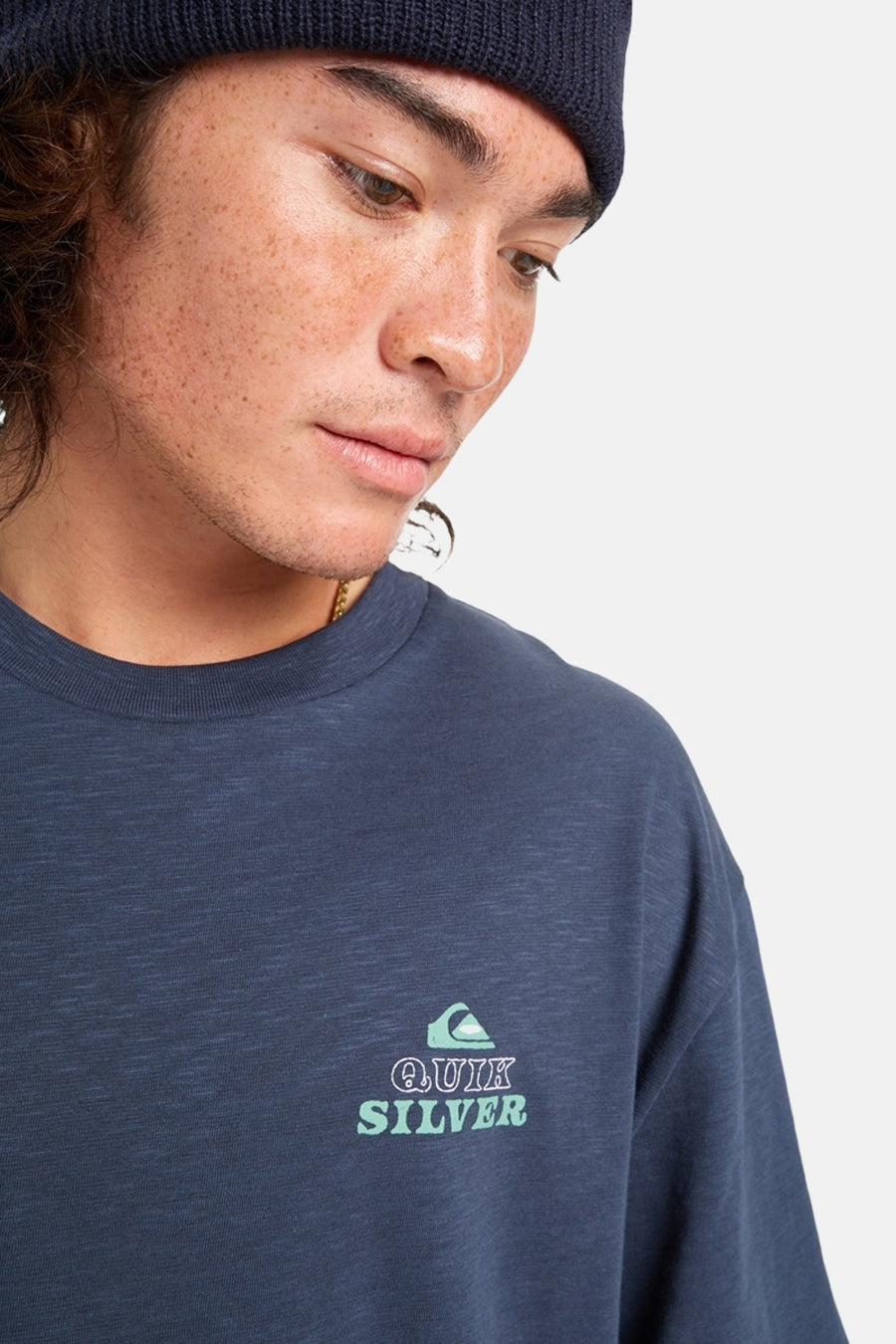 Quiksilver Blauw Korte Mouwen T-shirt