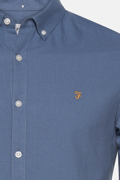 FARAH Langarmhemd in Blau