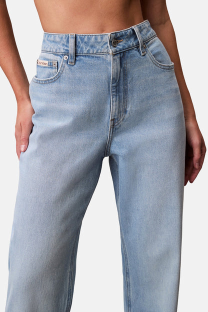 Calvin Klein Lichtblauwe Denim Rechtemodel Jeans