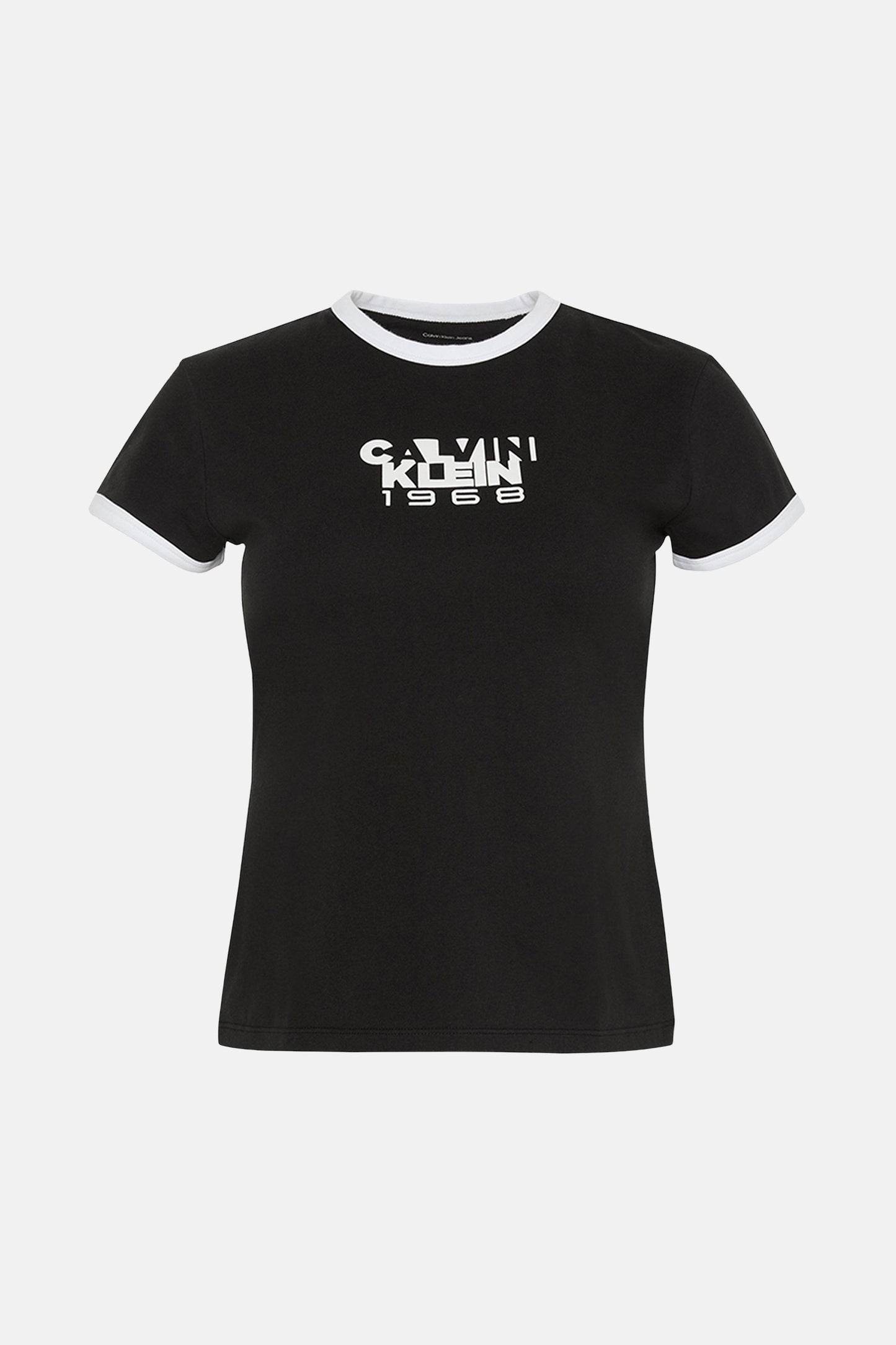 Calvin Klein Zwart T-shirt met Korte Mouwen