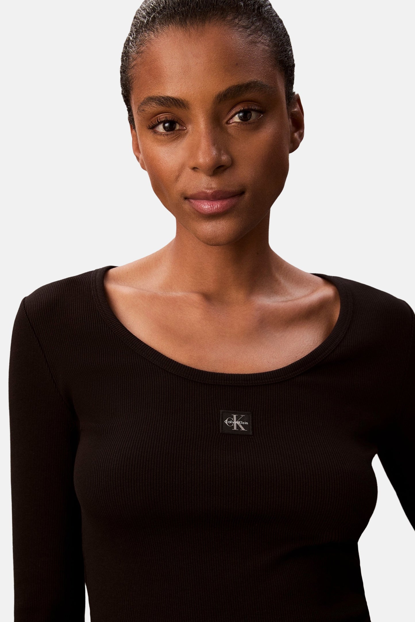 T-shirt met lange mouwen - zwart