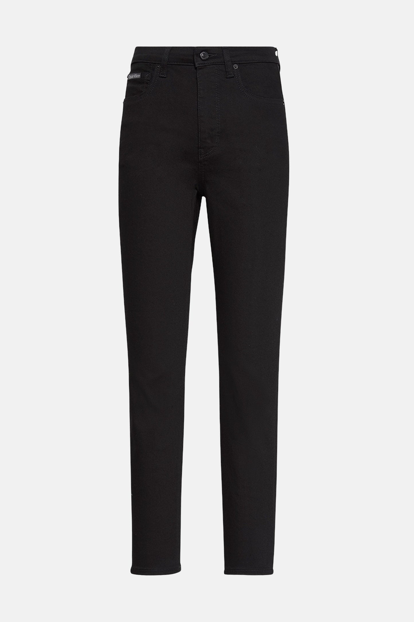 HOOG RIJ SKINNY - zwarte denim