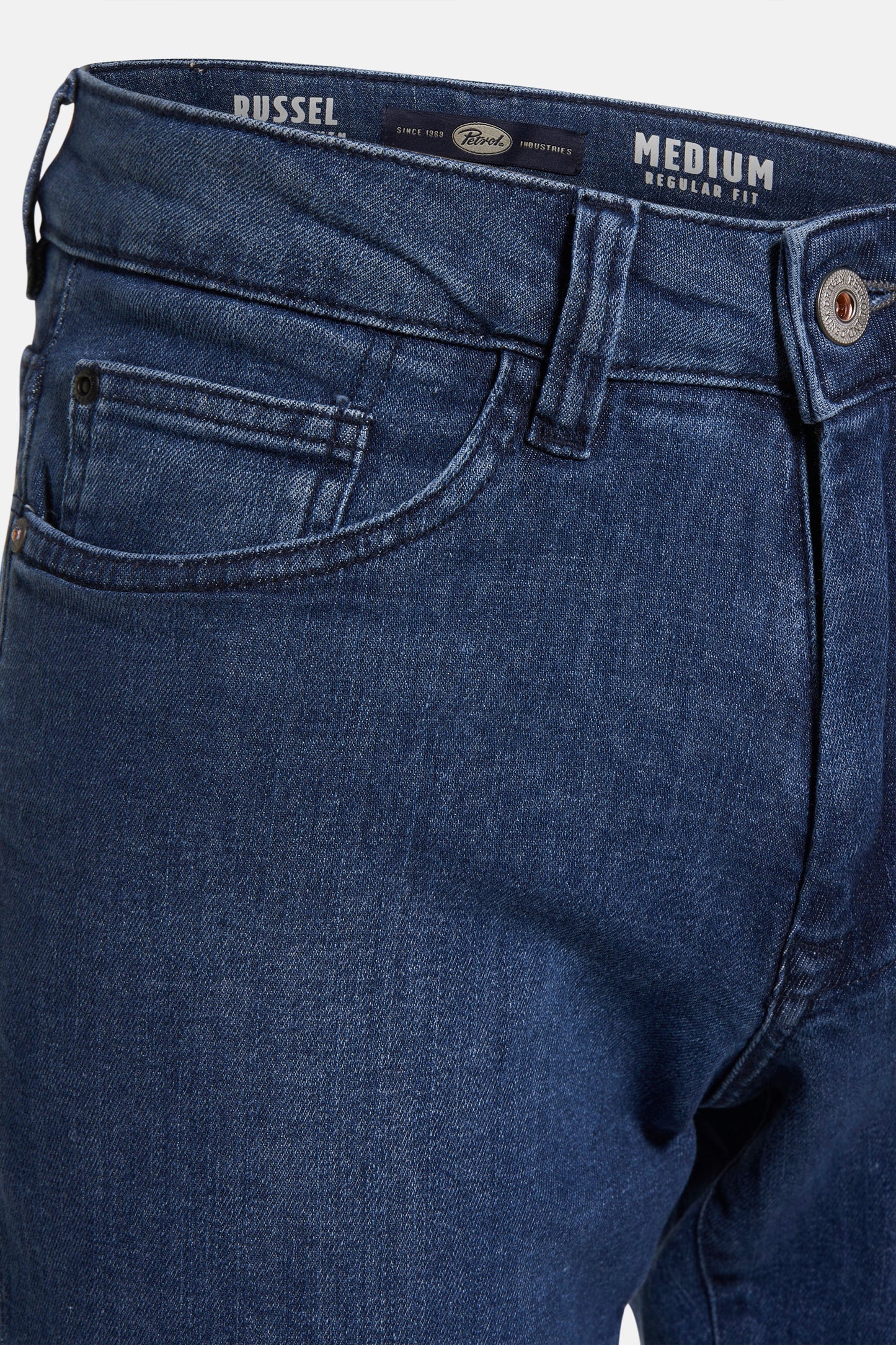 Korte Middelblauwe Denim