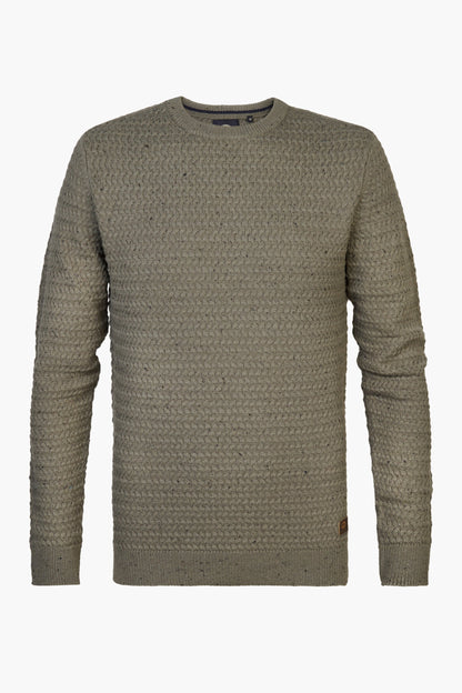 Pull met ronde hals - groen