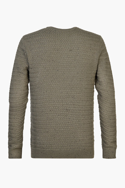 Pull met ronde hals - groen