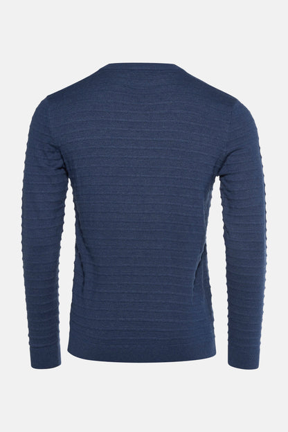 Trui met ronde hals blauw - Petrol Industries®