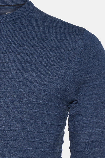 Trui met ronde hals blauw - Petrol Industries®