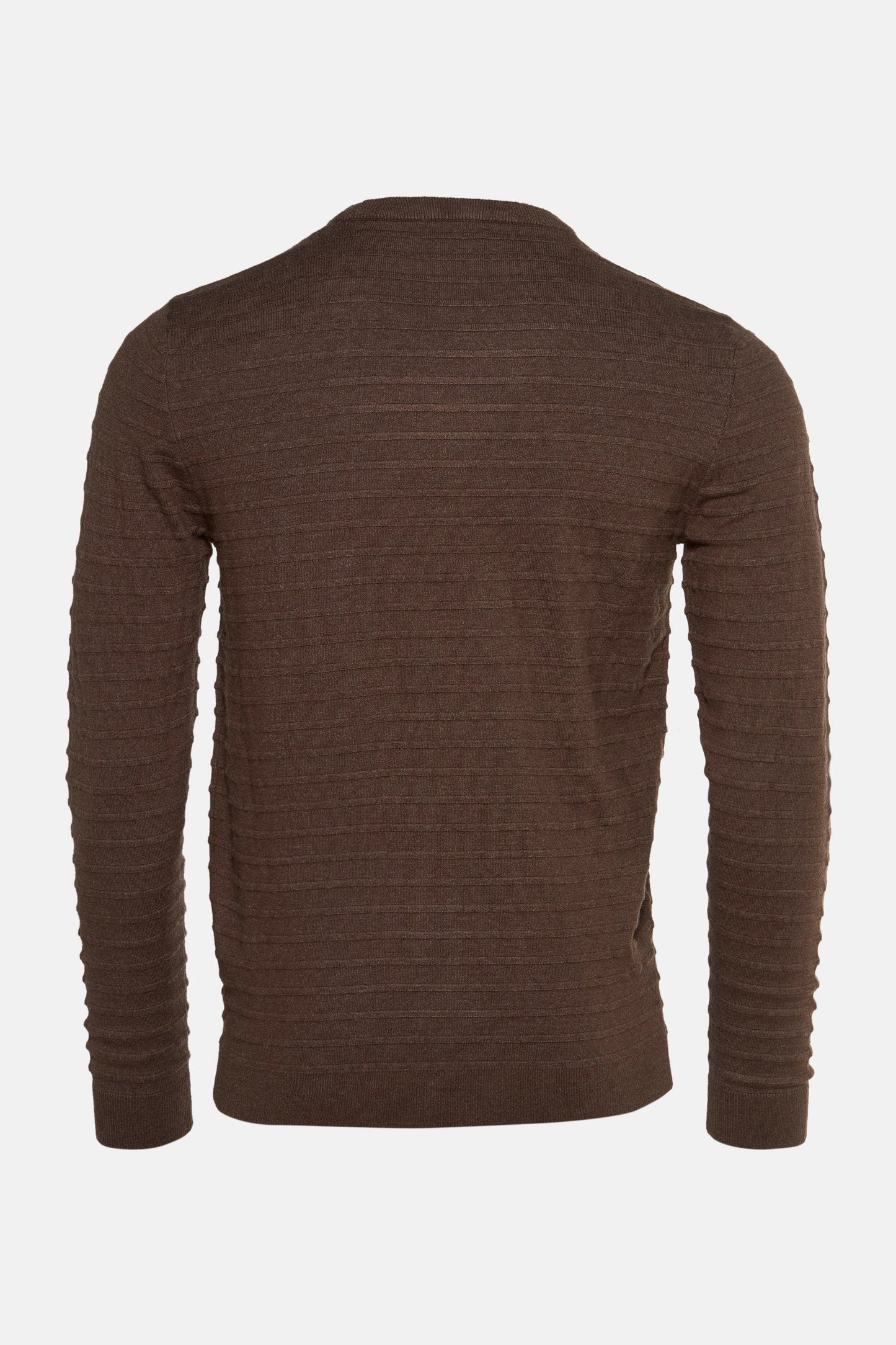 Pull met ronde hals - bruin