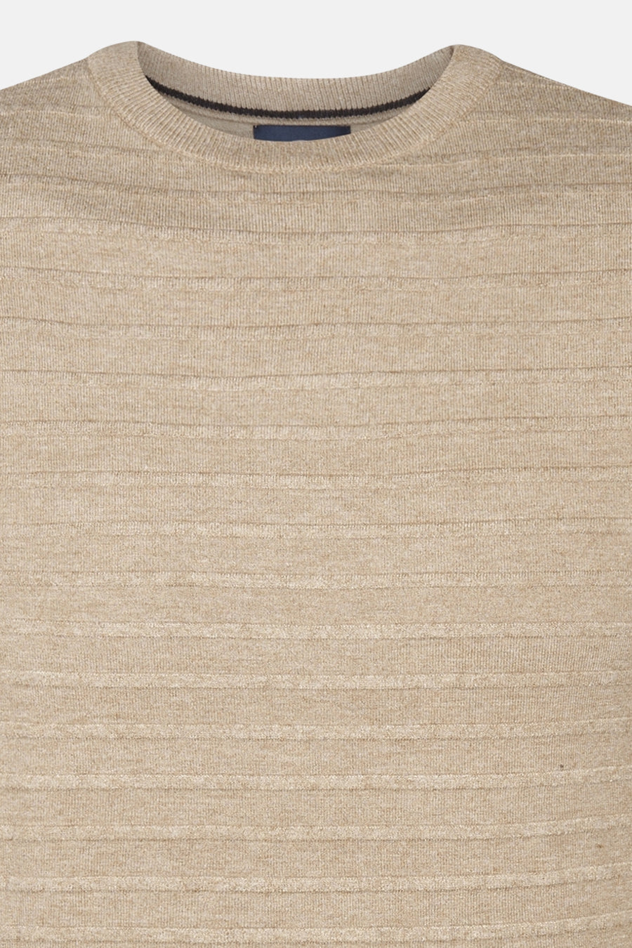Trui met ronde hals - beige