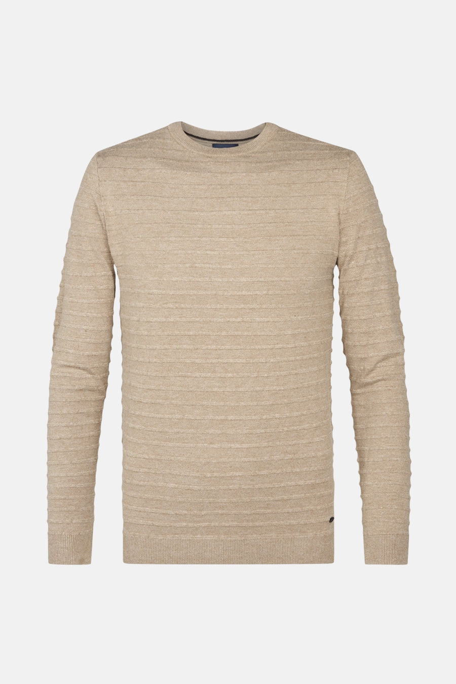 Trui met ronde hals - beige