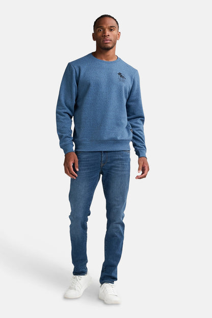 Sweater met ronde hals blauw - Petrol Industries®
