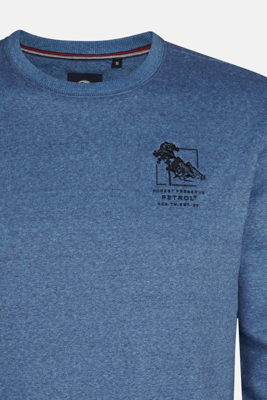 Sweater met ronde hals blauw - Petrol Industries®