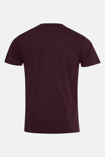 Korte Mouwen T-shirt in Bordeaux