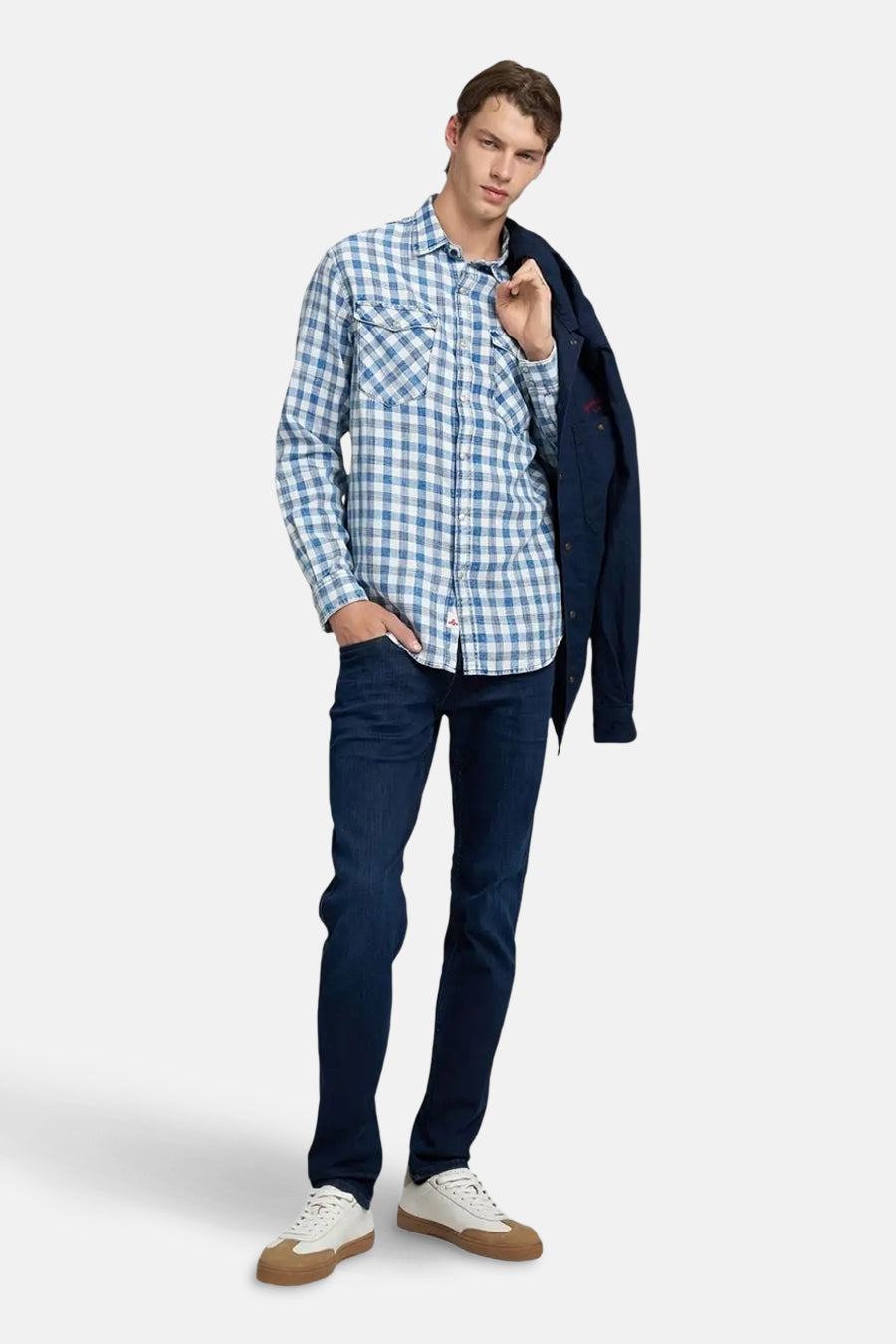Jeans slim donkerblauwe denim - REPLAY