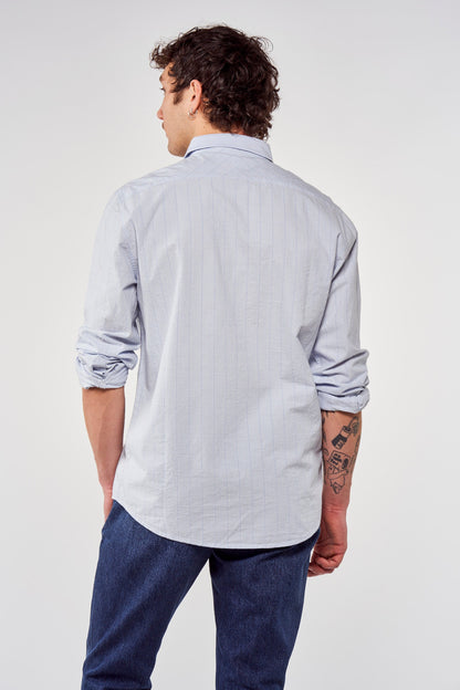 Hemd met lange mouwen - blauw