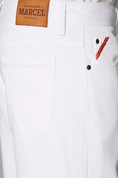 Le Fabuleux Marcel de Bruxelles Off-White Straight Leg Denim Jeans