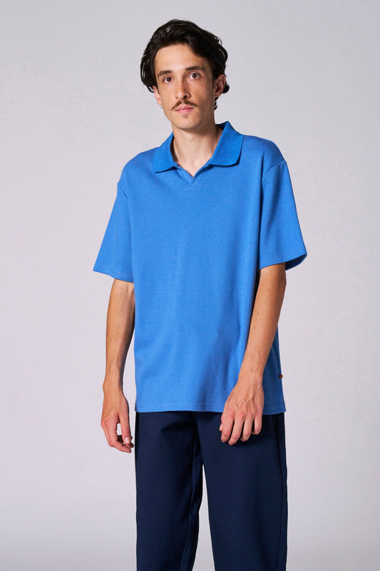Korte Mouwen Polo - Blauw