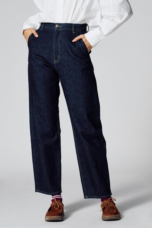 Donkerblauwe Denim Chino Jeans