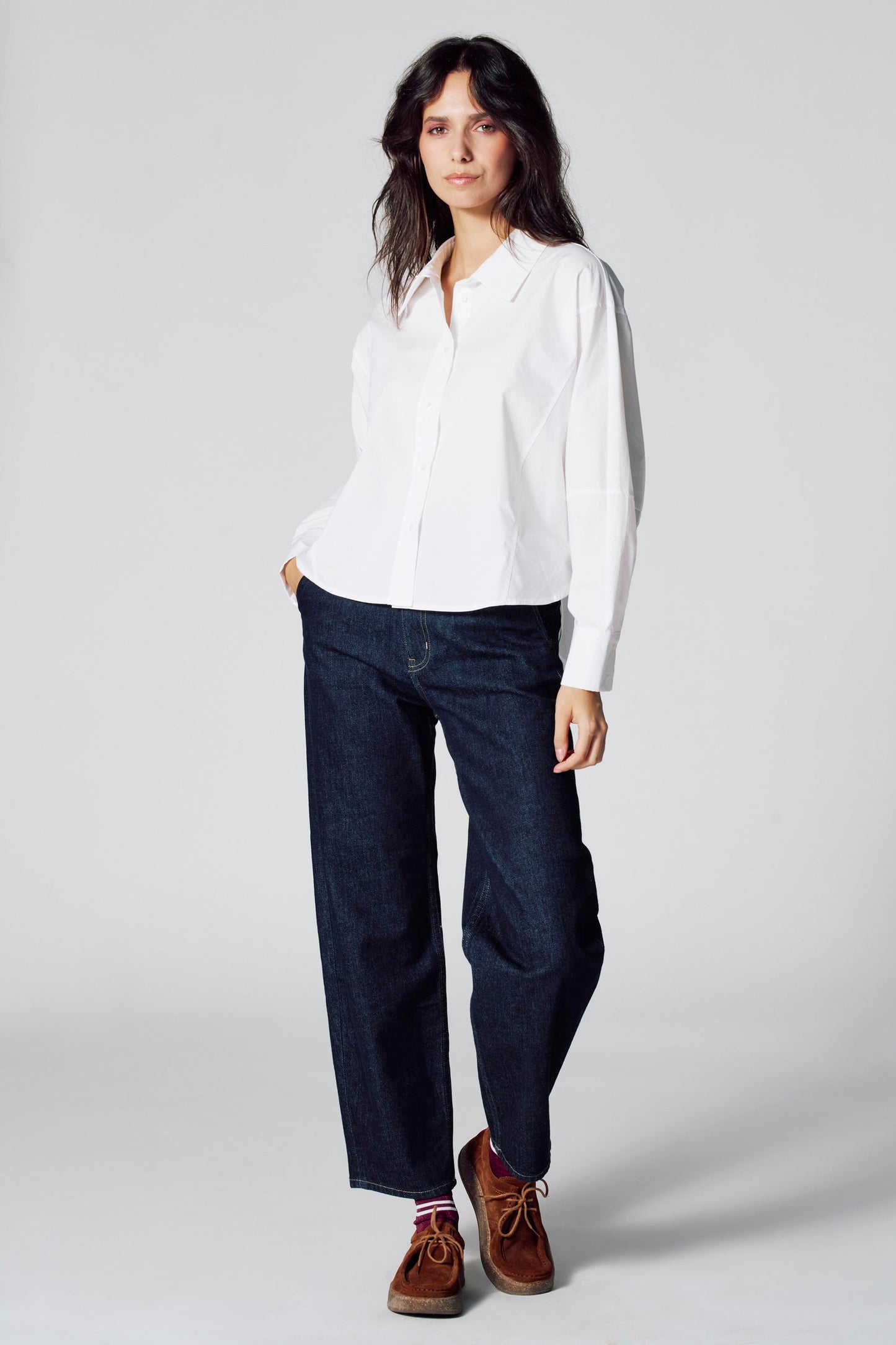 Donkerblauwe Denim Chino Jeans
