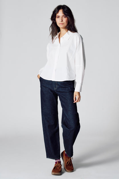 Donkerblauwe Denim Chino Jeans