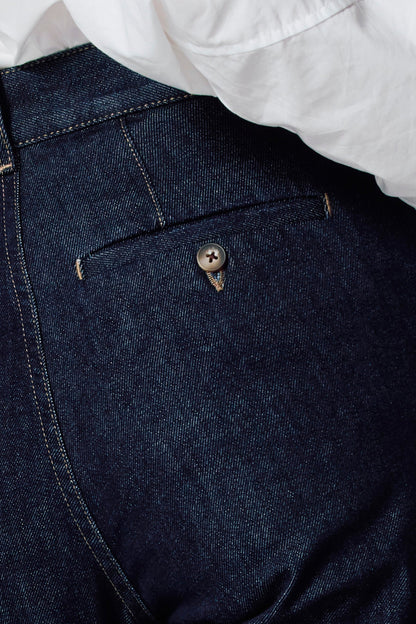 Donkerblauwe Denim Chino Jeans