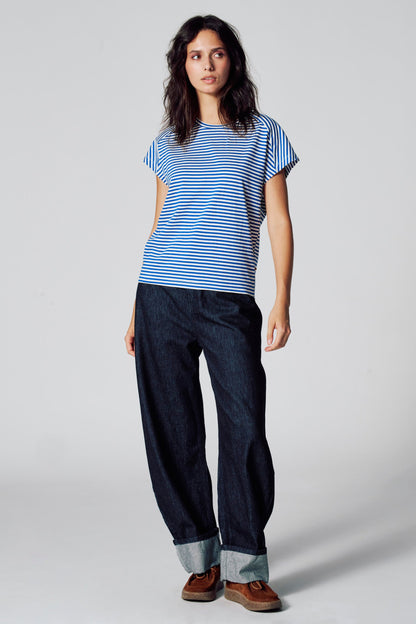 DE BALLOON JEANS - Donkerblauwe Denim