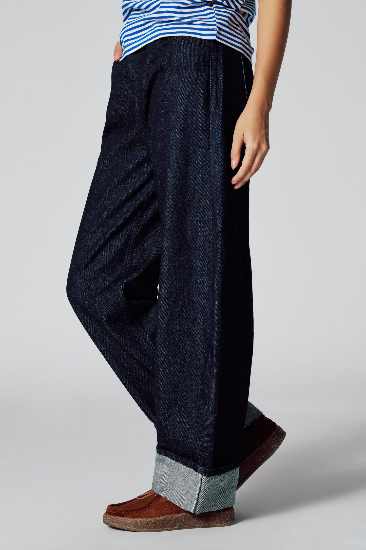 DE BALLOON JEANS - Donkerblauwe Denim