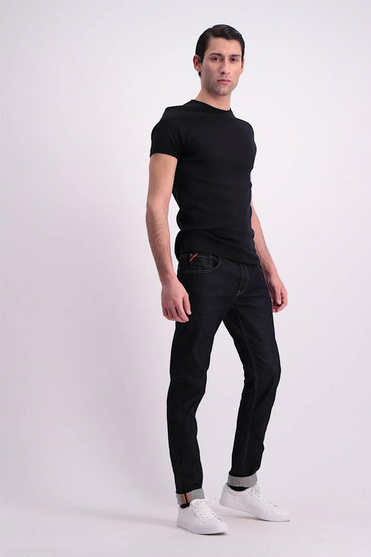 Donkerblauwe Denim Slim Fit Jeans