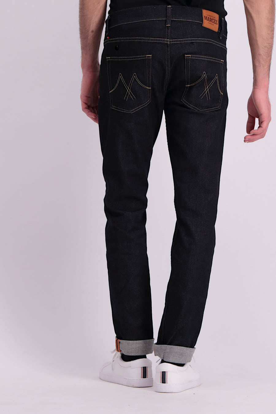 Donkerblauwe Denim Slim Fit Jeans