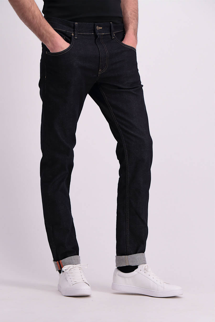Donkerblauwe Denim Slim Fit Jeans