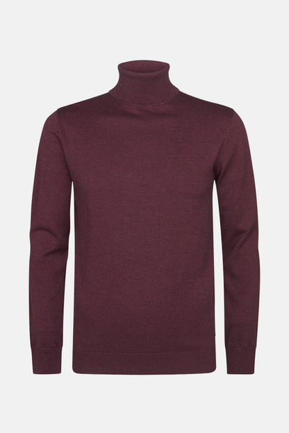 Bordeaux Rolkragenpullover