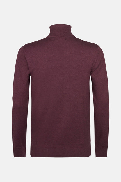 Bordeaux Rolkragenpullover