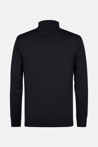 Zwarte Pullover met Rolkraag